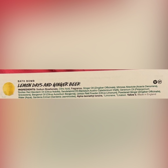 LUSH AUGUST 2024 KITCHEN BOX EXCLUSIVE LEMON DAYS AND GINGER BEER BATH BOMB - Picture 7 of 7